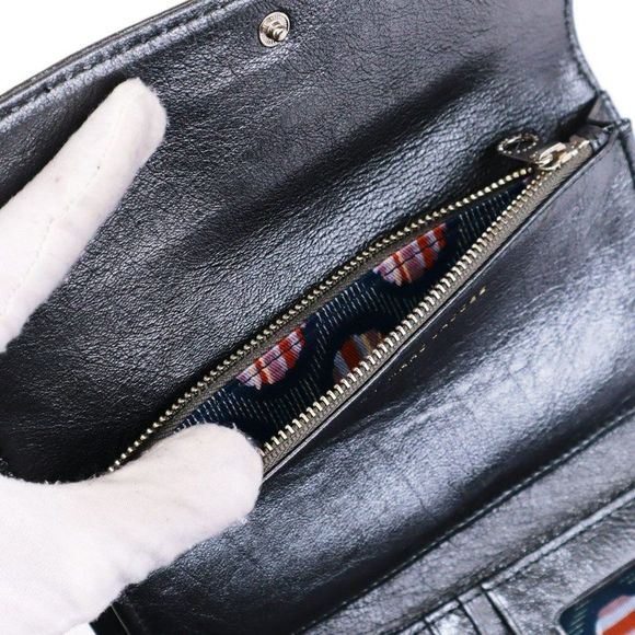 NWT Marc By Marc Jacobs LIMITED EDTION Jewel Wallet Metallic Graphite - Picture 6 of 8